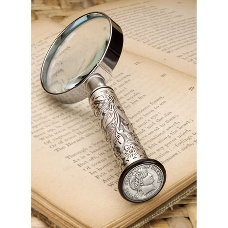 - American Coin Treasures Silver Barber 1800s Dime Magnifying Glass