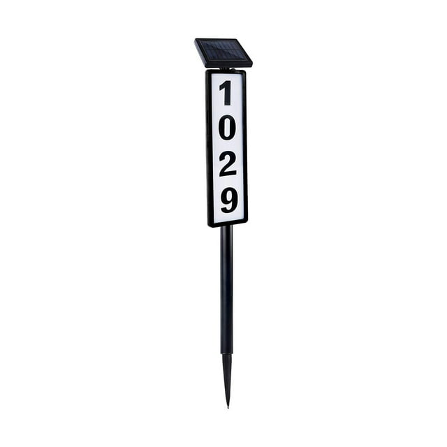 House Number Plaques with Numbers Outdoor Lighting House Number Address Signs for Pedestrian Yard Led Lighting Address Signs for House Address Signs for Yard with Stakes