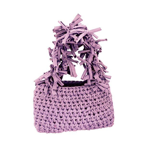 Bolso de mano para mujer, bolso de axila tejido informal, elegante bolso de compras de verano (púrpura) Ehuebsd Para Estrenar