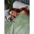 thumbnail image 3 of Sage Green Flat Sheets Only Twin XL Size, Soft Breathable Bed Top Sheets for Mattress, Farmhouse Sage Green Ombre Luxury Bedding Flat Sheets for Home Hotel Bedroom Bed Protection, 3 of 9