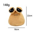 thumbnail image 3 of 22cm Anime Game The Maw Pou Plush Toys Cartoon plush eye mask pou cloak plush pou push slipper, 3 of 5