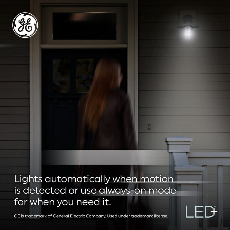 GE LED+ Motion Sensor Flood Light Bulb, 15W PAR38 photo 4