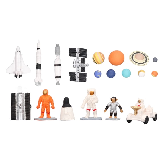 Juguetes Modelo Espacial, Set de Modelo de Espacio de 19 Piezas Space Space Explorando Detales de PlásTico para Niños Para Niños