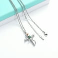 thumbnail image 4 of Cross with Birthstone Rose Cremation Jewelry for Ashes Urn Necklace Lockets for Loved One Memorial Jewelry, 4 of 5