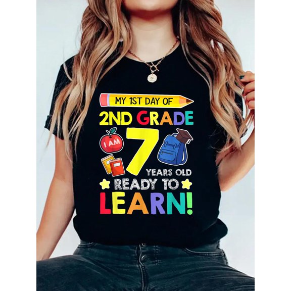 2nd Grade Back to First Day of School Gifts Boys Girls T-Shirt