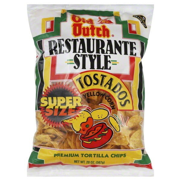 Old Dutch Restaurante Style Yellow Corn Tortilla Chips Super Size, 20