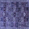 thumbnail image 1 of Ahgly Company Indoor Square Animal Blue Traditional Area Rugs, 4' Square, 1 of 4