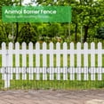 thumbnail image 4 of Animal Barrier Fence in(H) X Ft(L) Decorative Garden Fence Rustproof Metal Wire Garden Border Fence Dog Rabbits Ground Stakes Fence for Garden Patio Yard Outdoor, 4 of 7