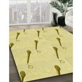 thumbnail image 3 of Ahgly Company Machine Washable Indoor Rectangle Transitional Yellow Area Rugs, 7' x 10', 3 of 7