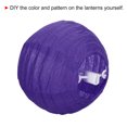 thumbnail image 4 of Uxcell 4 Inch Folding Hanging Wedding Home Party Paper Lanterns Dark Purple 6 Pack, 4 of 7