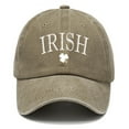 thumbnail image 3 of Visors Washed Cotton St. Pat Print Old Vintage Daddy Baseball Cap Polyester Duck Tongue Cap, 3 of 3