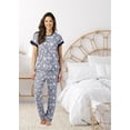 thumbnail image 2 of Lucky Brand Pajamas Set for Women 4-Piece Soft Sleepwear - Top, Tank, Shorts & Pants, Comfy Loungewear Pijama para Mujer (Small, Blue), 2 of 6
