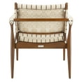 thumbnail image 6 of SAFAVIEH Couture Dilan Modern Leather Solid Safari Chair, Cream/Light Brown, 6 of 13