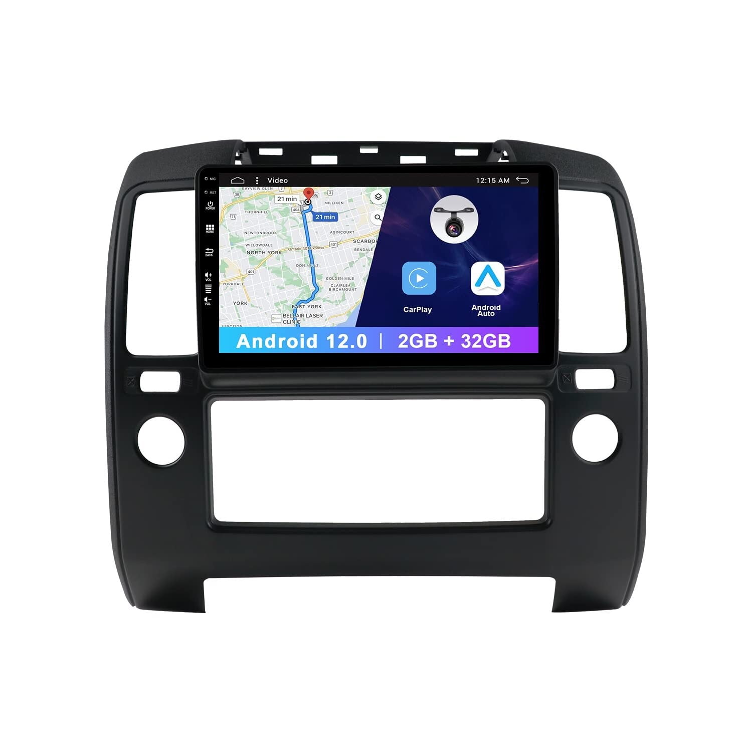 Sehmtoo Car Radio Android 12 Double Din Car Stereo Radio for Nissan Navara D40 2006-2012 Head Unit | 9 IPS 2G+32G | Free Camera | Support Carplay Bluetooth GPS Sat Nav Mirror Link RDS
