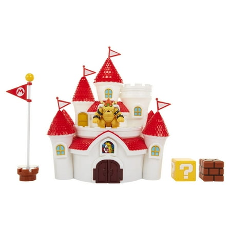 Nintendo Super Mario Mushroom Kingdom Castle Playset with Exclusive 2.5" Bowser Figure