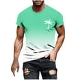 thumbnail image 2 of Tops para hombre, blusas y camisas de manga corta con cuello redondo para hombre, jersey informal de moda con estampado de cuello redondo para hombre, pantalones cortos deportivos para fitness, blusa, 2 of 5