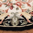 thumbnail image 3 of Safavieh Chelsea Elinor Animal Wool Area Rug, Ivory/Black, 4'6" x 6'6" Oval, 3 of 10