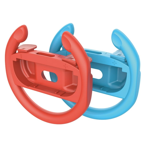 Ruedas Dirección Carreras 2pcs para El 2 Controlador Juego () Azul Rojo
