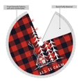 thumbnail image 4 of Faldas para árbol de Navidad a cuadros de 30 pulgadas, tapete para árbol de Navidad para fiestas de invierno, falda para árbol de Navidad para decoraciones navideñas rústicas, 4 of 8