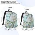 thumbnail image 2 of Bingfone Vintage Rose1 Print Canvas College Laptop Backpack, Large Capacity Lightweight College Bookbag Casual Daypack-Small, 2 of 5