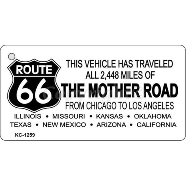 Route 66 California Oval Keychain 