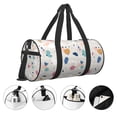 thumbnail image 5 of YFYANG Large Capacity Canvas Gym Bag for Men and Women, Abstract Colorful Geometry Round Portable Travel Bags for Sports Fitness, 5 of 8