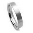thumbnail image 2 of 4MM Comfort Fit Titanium Wedding Band Classic Flat Ring (Size 5 to 12), 2 of 3