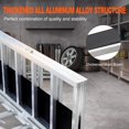 thumbnail image 4 of 1500 Lbs 85 In x54 In Tri-Fold ATV Loading Ramps 2-Pack Aluminum Truck Ramps for Motorcycles UTVs Lawn Mowers and Tractors, 4 of 7