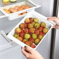 thumbnail image 3 of Refrigerator Egg Holder Multifunctional Egg Tray Pull Out Fridge Drawer Food Organizer Under Board Storage, 3 of 6