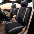 thumbnail image 5 of Fundas universales para asientos delanteros de coche, color negro y gris | Fundas universales para asientos de coche (conductor y pasajero) | Accesorios de interior (azul), 5 of 5