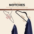thumbnail image 4 of Beddora Black Velvet Hangers 50 pack, Heavy Duty Space Saving Closet Hangers for Coat, Shirt, Dress, Suit, Adult, 4 of 7
