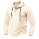thumbnail image 1 of pstuiky camisa de manga larga para hombre, Sudadera informal de manga larga con cuello redondo y botones para hombre tops de invierno para hombre xl, 1 of 4