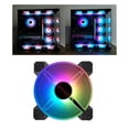 thumbnail image 4 of 120mm Rainbow Case Fan Wireless Lamp Light Para Computer Case CPU Coolers No Controller Sunnimix ventilador de la caja de la computadora, 4 of 8