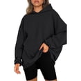 thumbnail image 3 of Sudaderas con capucha de gran tamaño para mujer, sudaderas, manga larga, jersey liso, chaqueta de transición de invierno, sudadera con capucha, chaqueta para exteriores, 3 of 5
