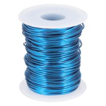 Uxcell Anodized Aluminum Wire for Jewelry Craft Making, Bendable Flexible Wire Blue 16 Gauge