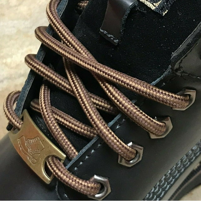 Lacets Ronds Robustes de 5 mm d'Épaisseur, Cordons de Remplacement pour Bottes et Chaussures de Randonnée, de Marche, de Construction et de Sécurité