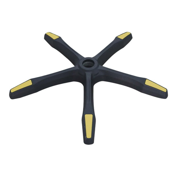 Sillas Reparación de patas reforzadas Silla giratoria para juegos Parte inferior Sillas de oficina Base Amarillo Cola Base de sillas de oficina