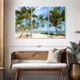 thumbnail image 3 of Elephant Stock Coconut Palm Beach Wall Art - Horizontal Multi Panel Canvas - Living Room Wall Decor - Beach Multi Panel - Blue And Green Decor - 50" x 32", 3 of 8