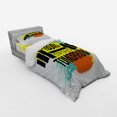 thumbnail image 3 of Ambesonne Fitness Bedding Set 4 Pcs, Gym Sport Theme Lettering, Queen, Multicolor, 3 of 3