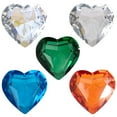 thumbnail image 1 of KAKOWELY 5 piezas de decoración colgante de cristal en forma de corazón, adorno de cristal para árbol colgante de cristal, 1 of 5