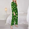 thumbnail image 3 of Sikiie Happy St. Patrick's day Women's Long-Sleeve Shirt and Full-Length Bottom Pajama Set (s-xxl)-XX-Large, 3 of 7