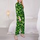 thumbnail image 3 of Fotbe Happy St. Patrick's day Conjunto de Pijama de Manga Larga para Mujer con Estampado, Ropa de Dormir de 2 Piezas, Conjunto de Casa Suave y Cómodo con Bolsillos-Large, 3 of 7