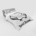 thumbnail image 3 of Ambesonne Saying Bedding Set 3 Pcs, Doodle Style Owl, Twin XL, Yellow Black and White, 3 of 3