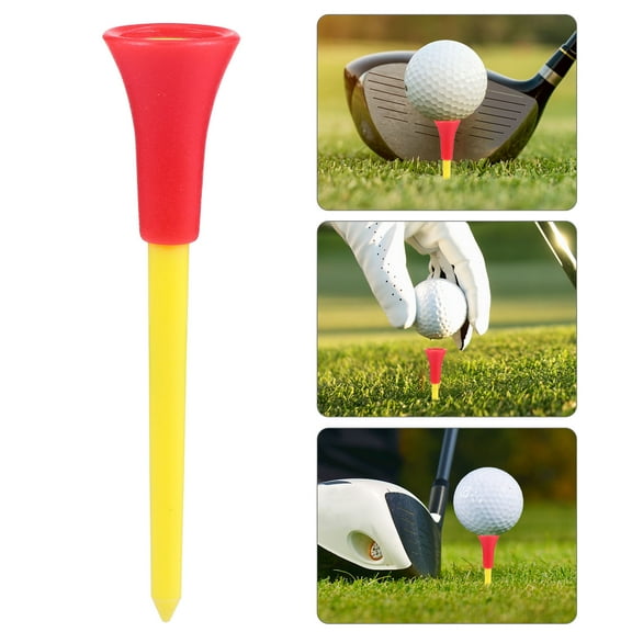GOOHOCHY 10 Pcs Golf Golfing Unbreakable Tee Multifunctional Man