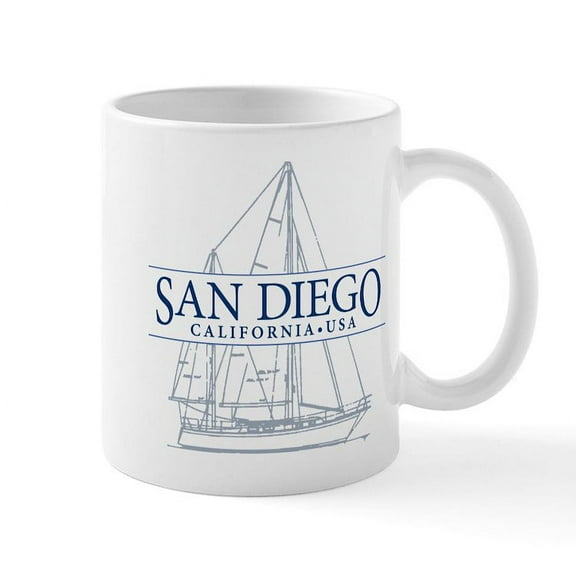 CafePress - San Diego Mug - 11 oz Ceramic Mug - Novelty Coffee Tea Cup