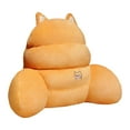 thumbnail image 4 of Cojín de respaldo Cojín de silla con reposabrazos Cojín de cintura para la comodidad de la cama Respaldo de felpa Amarillo, 4 of 9