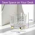 thumbnail image 6 of ABPETE 360 Degree Rotating Desk Organizer, Pen Holder for Desk, Acrylic Pen Organizer with 6 Slots, Can be Used for Classroom Organization, Art Supply Storage (Clear), 6 of 7