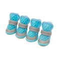 thumbnail image 2 of Breathable Mesh Dog Boots 4 Pcs Reflective Pet Paw Protector Shoes Adjustable Strap Antiâ HeatâResistant Puppy Booties for Hot Pavement Night Walking Camping Travel, 2 of 8