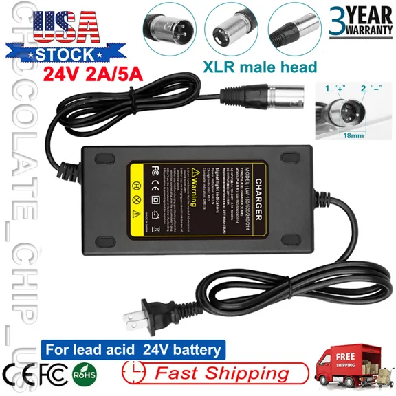 24V 2A-5A Battery Charger
