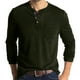 thumbnail image 2 of Camisas de Hombre Blusas de Manga Larga Con Cuello Redondo Musculoso Musculoso Básico Blusa de Color Puro Sólido Camiseta Top Odeerbi ODB-4, 2 of 5